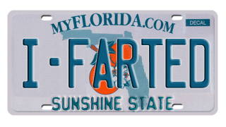 Illustration for article titled 1,800 license plates banned by Florida's DMV